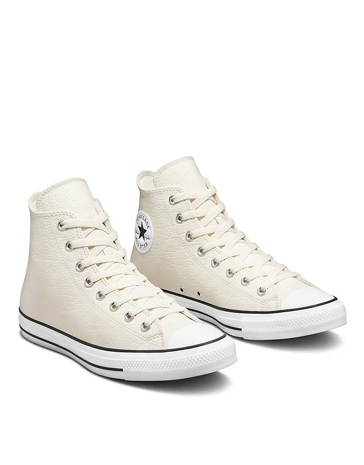 Converse Chuck Taylor All Star Hi leather sneakers in cream